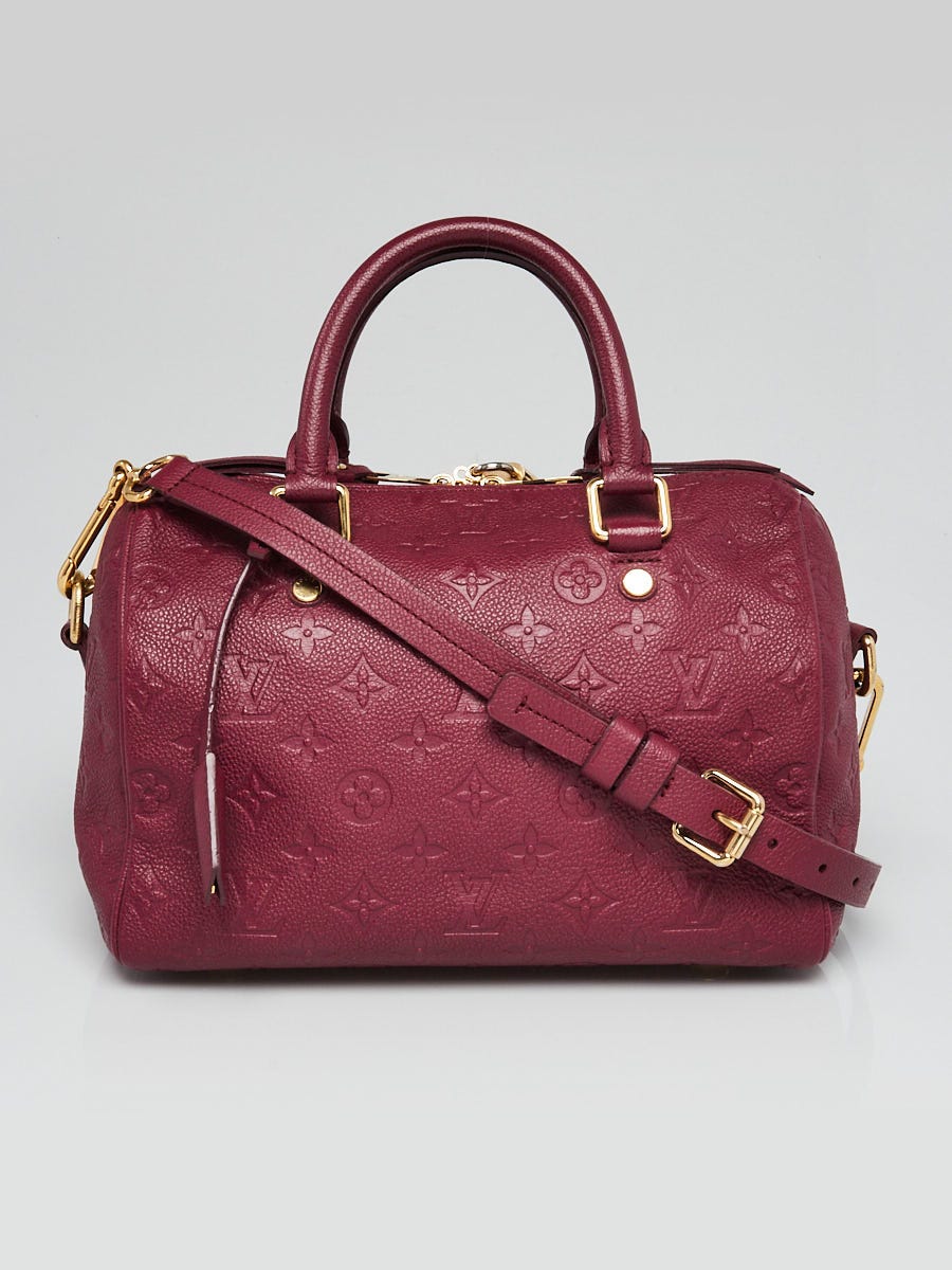 Louis Vuitton, Bags, Authentic Louis Vuitton Speedy 3 Empreinte Maroon  The Pinnacle Of Luxury