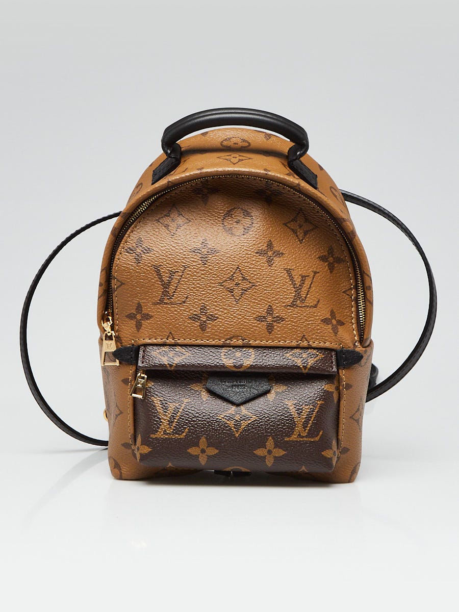 Louis Vuitton Reverse Palm Springs Backpack Mini Brown Canvas SEE