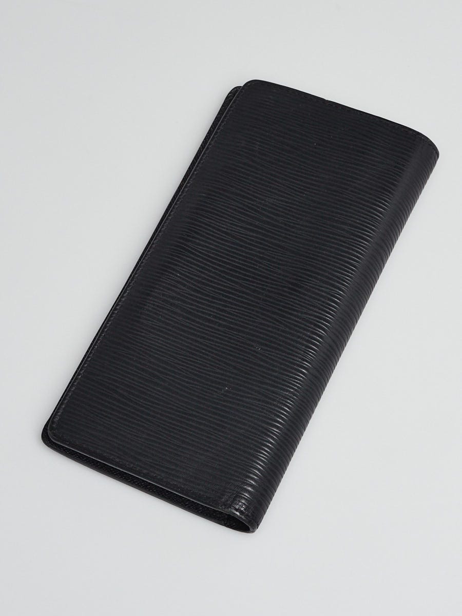 Louis Vuitton Black Epi Leather Small Card Holder Wallet - Yoogi's Closet