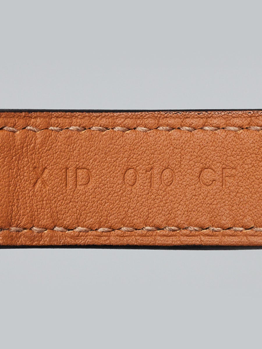 Hermes Black Box Leather Gold Plated Drag Double Tour  display picture 1