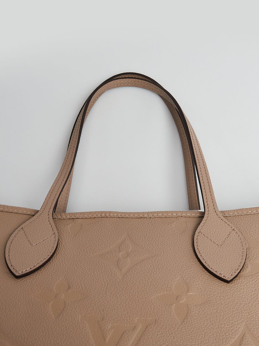 Louis Vuitton Neverfull Tote MM Beige Leather for sale online
