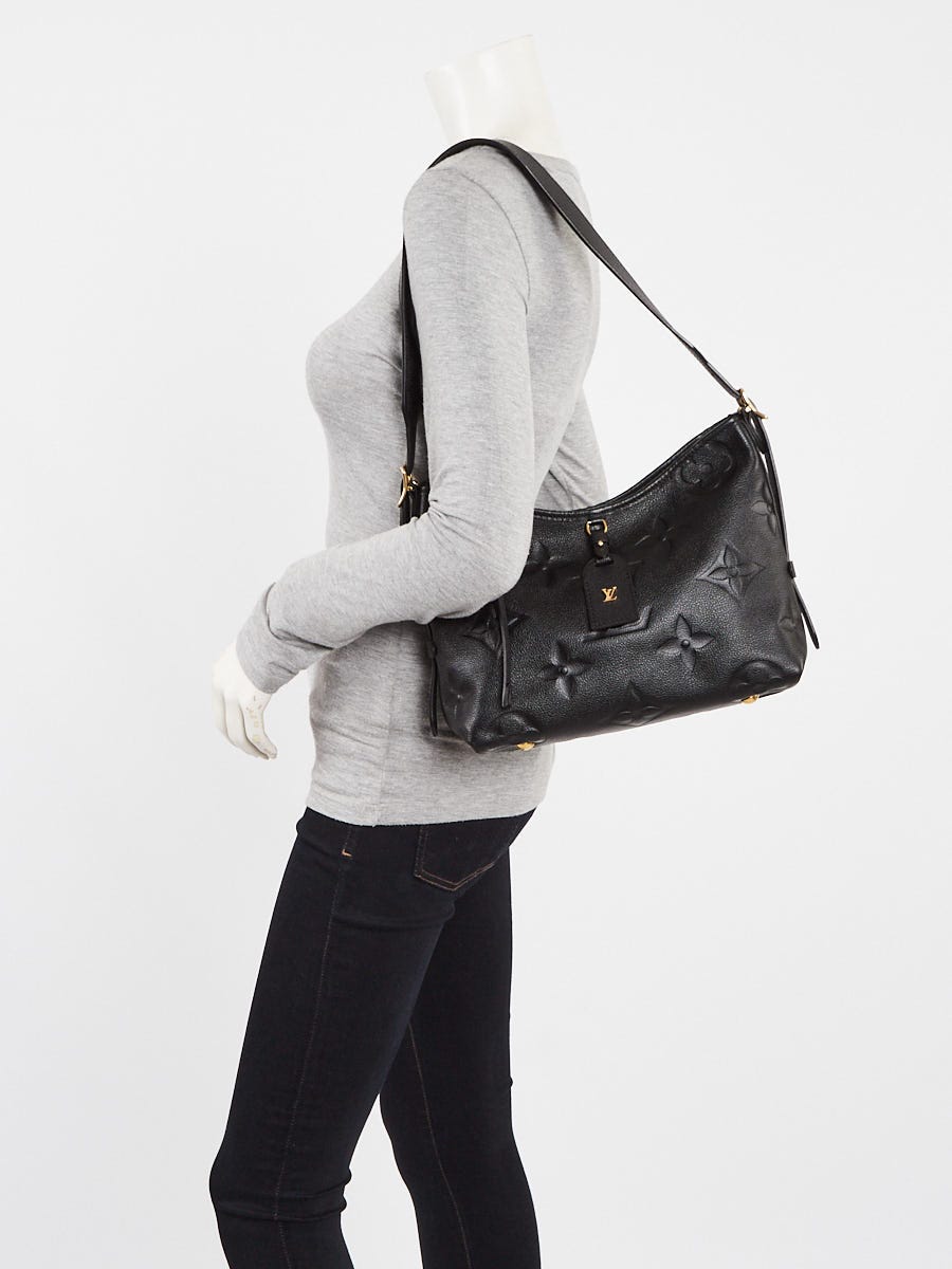 Louis Vuitton Black Monogram Giant Empreinte Leather CarryAll PM Bag -  Yoogi's Closet