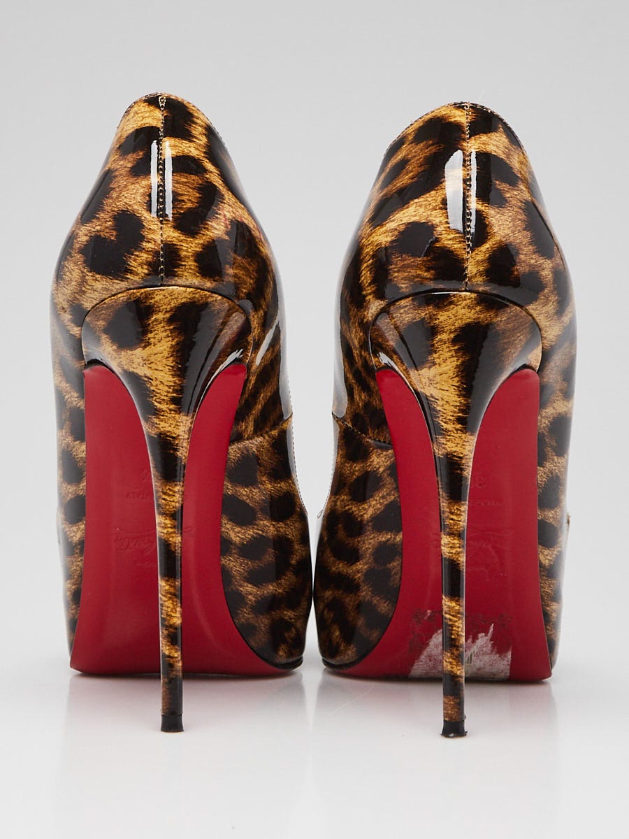 Red and leopard print heels sale