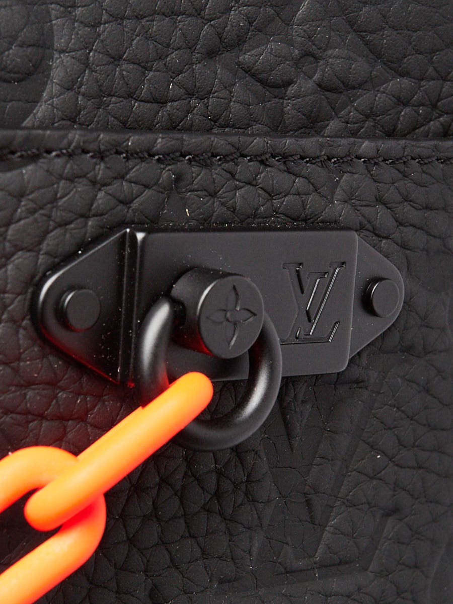 Louis Vuitton Pochette Volga Monogram Empreinte Orange Black in Taurillon  Leather with Orange - GB