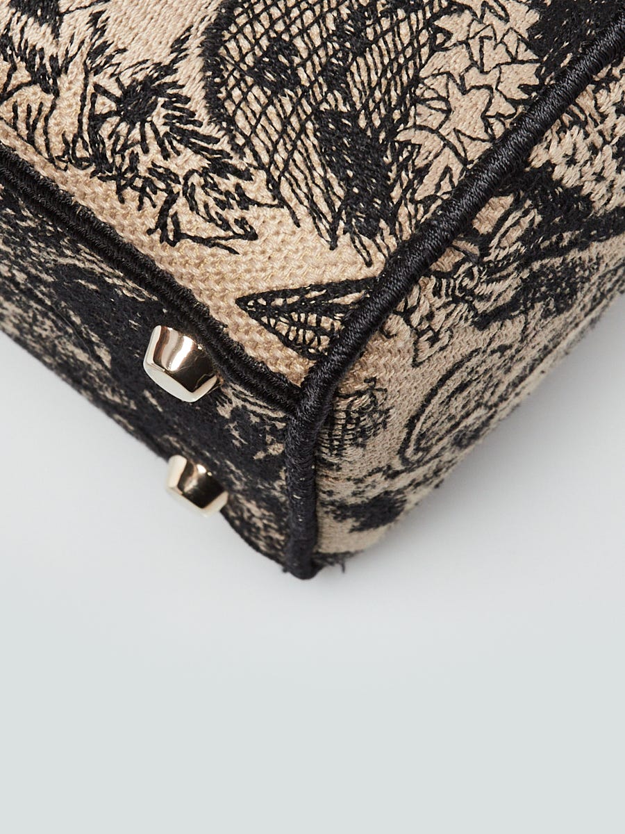 Christian Dior Black/Latte Toile de Jouy Large Lady D-Lite Bag