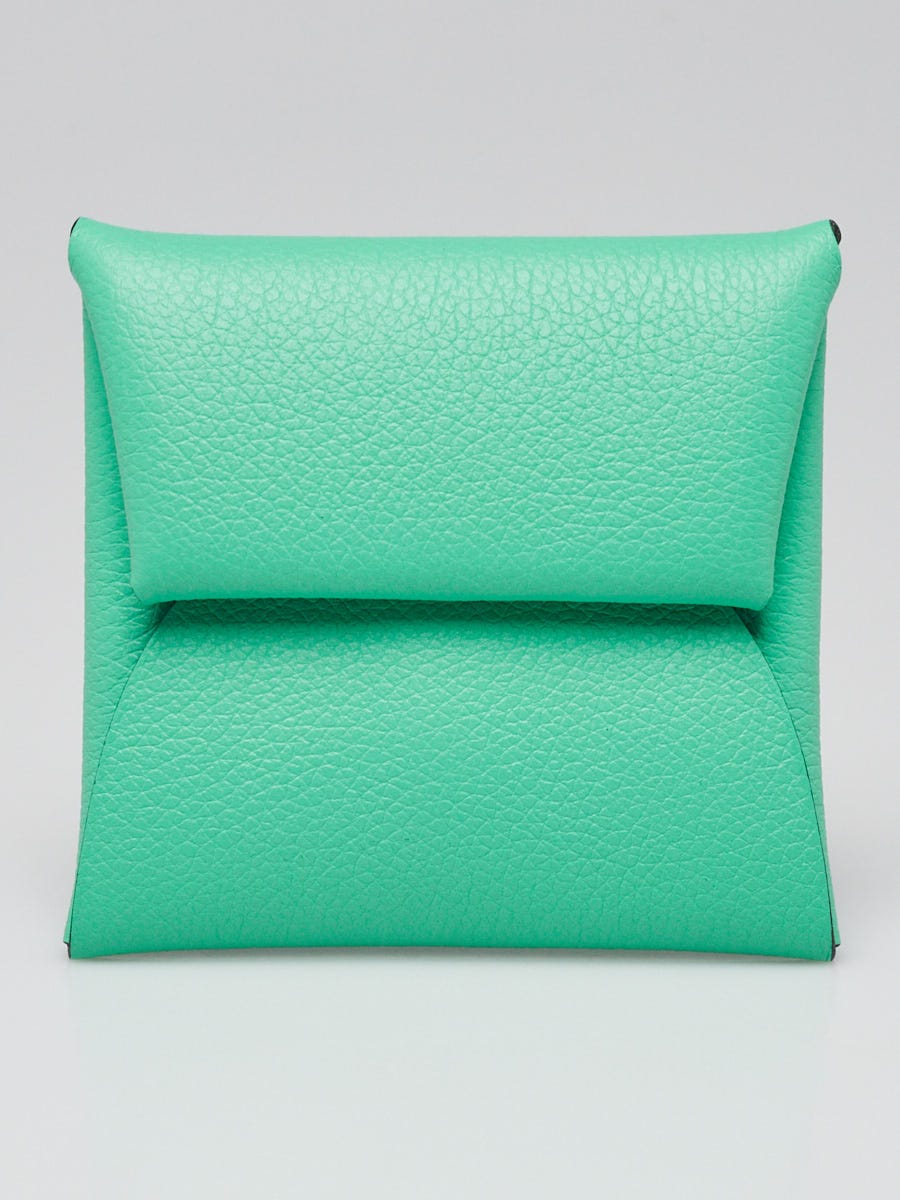 Hermes Vert Comics Evercolor Leather Bastia Change Purse | Yoogi's