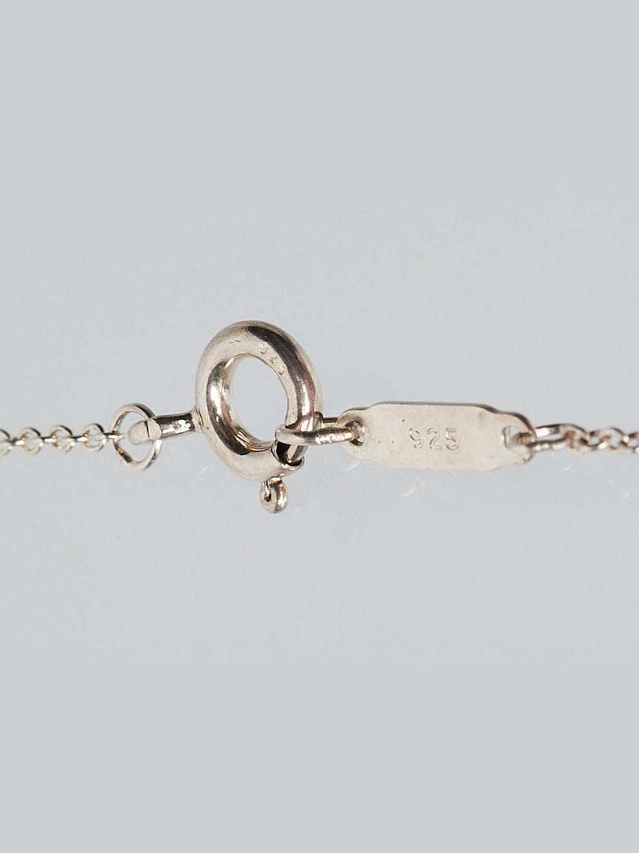 Tiffany & Co. Sterling Silver 1837 Lock Pendant Cable Necklace 16