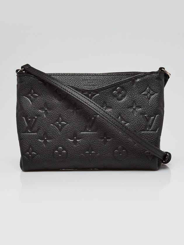 Louis Vuitton Black Monogram Empreinte Leather Pallas Pochette Crossbody Bag