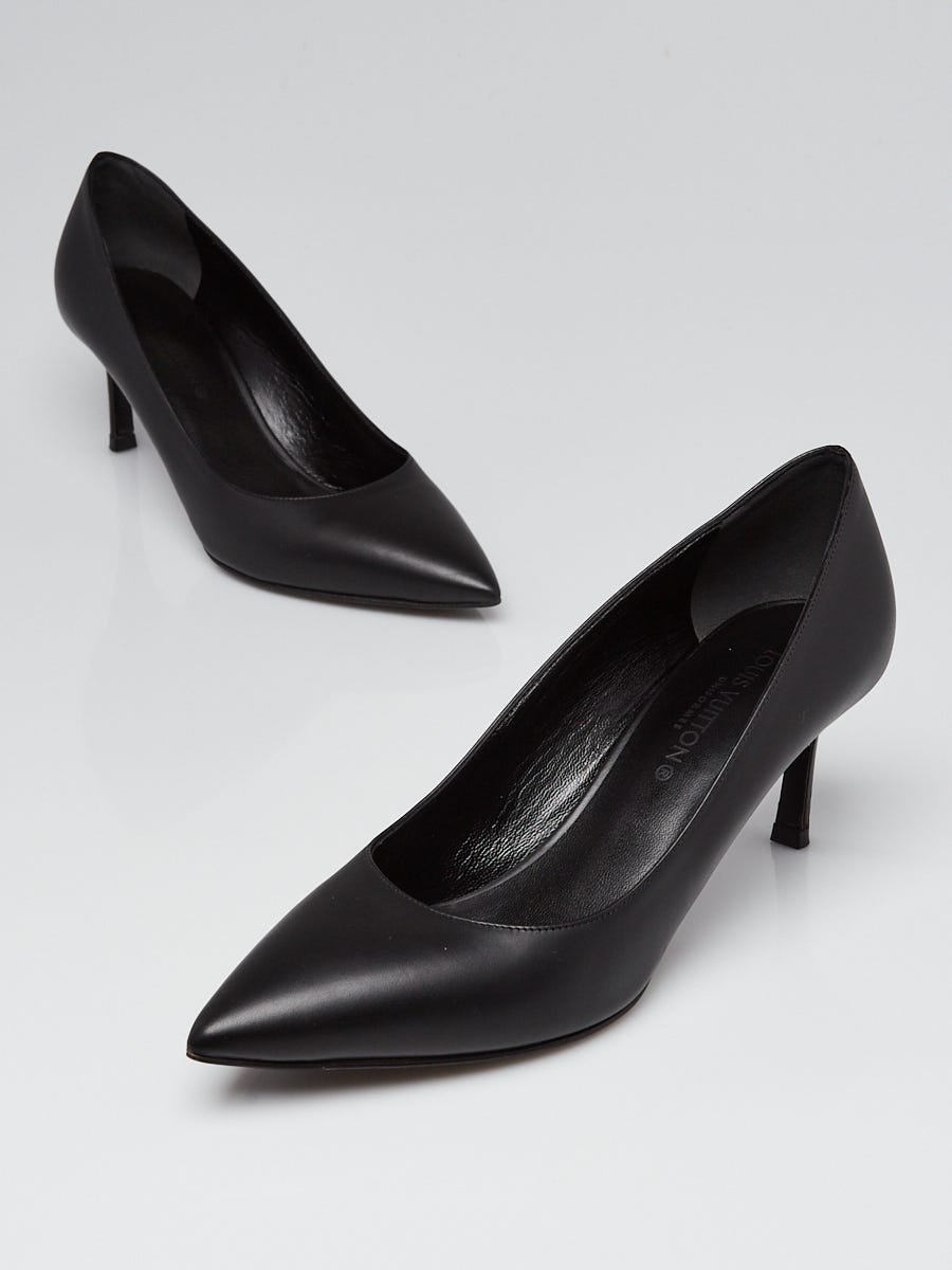 louis vuitton black high heels