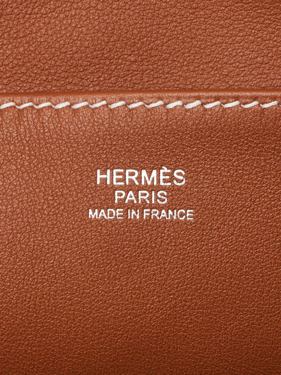 Hermes Gold Evercolor Leather Licol 17 Bucket Bag | Yoogi's Closet