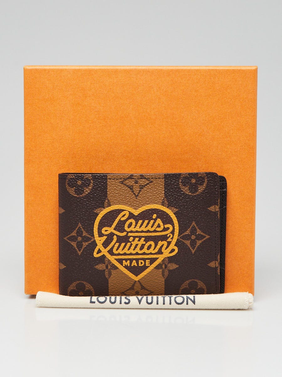 Leather wallet Louis Vuitton x Nigo Brown in Leather - 24734960