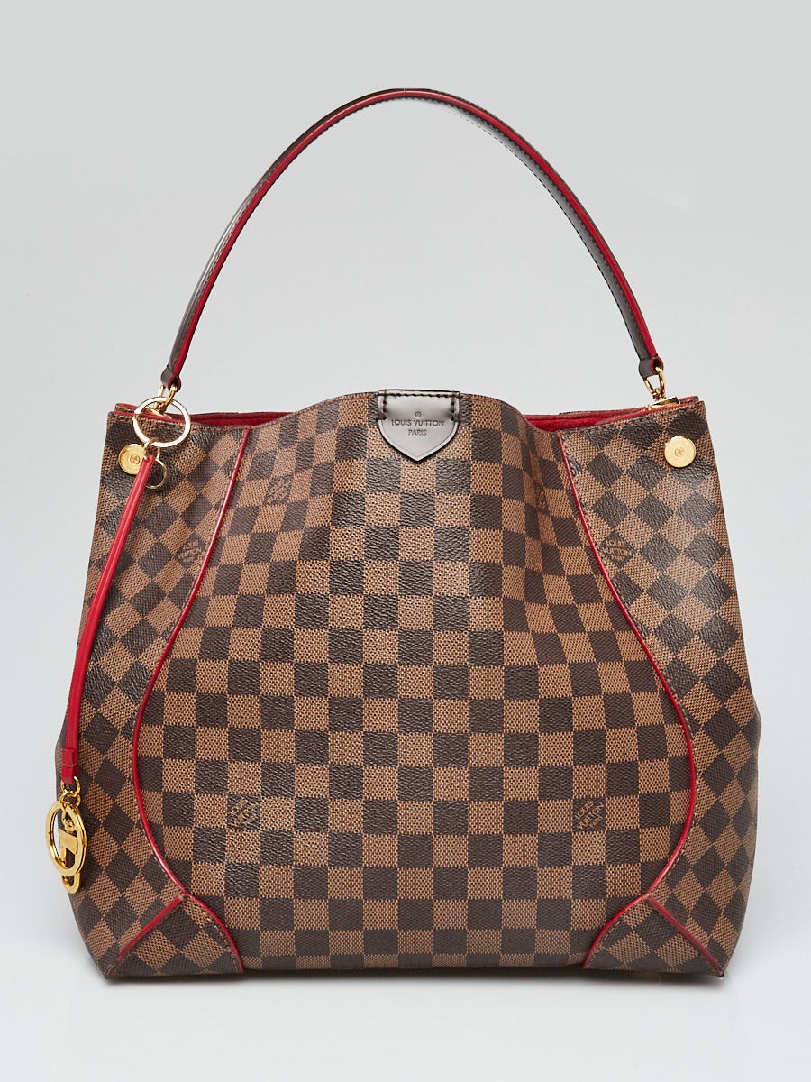 Louis Vuitton Cerise Damier Canvas Caissa Hobo Bag Yoogi s Closet