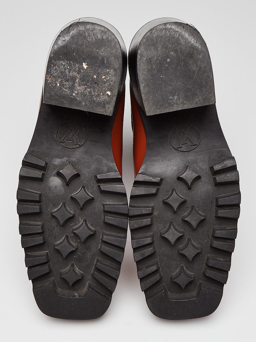 Louis Vuitton Cognac Leather and Monogram Canvas Limitless Ankle Boots Size  6.5/37 - Yoogi's Closet