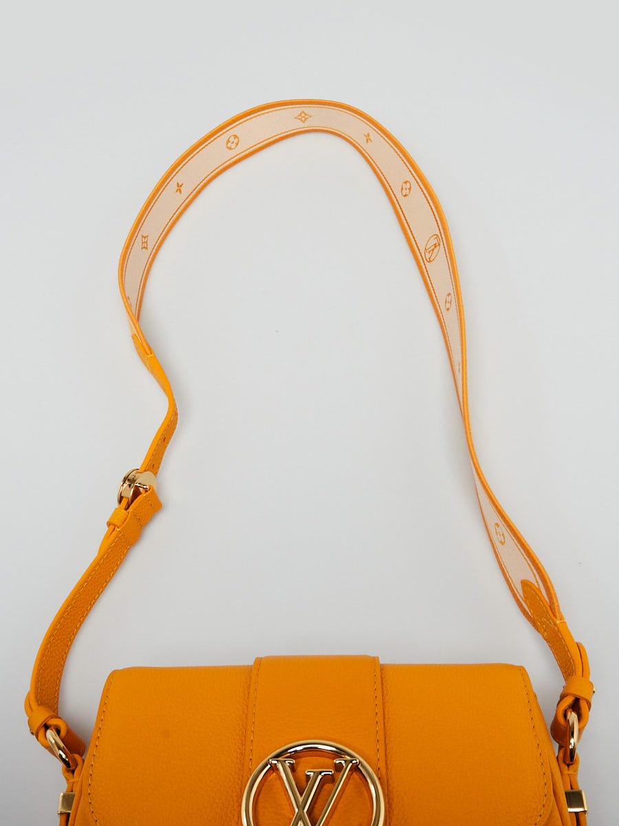 Louis Vuitton Sunbeam Yellow Calfskin Leather LV Pont 9 Soft PM Bag Yoogi s Closet