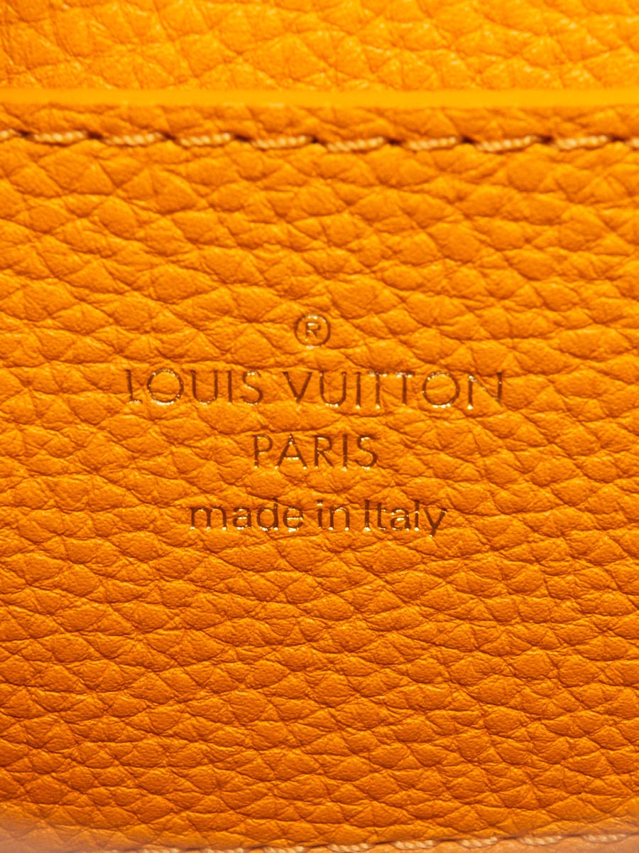 Louis Vuitton Sunbeam Yellow Calfskin Leather LV Pont 9 Soft PM