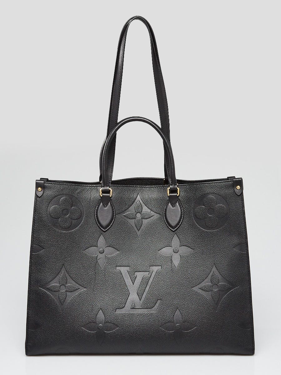 Louis Vuitton Black Monogram Giant Empreinte Leather Onthego GM Tote Bag