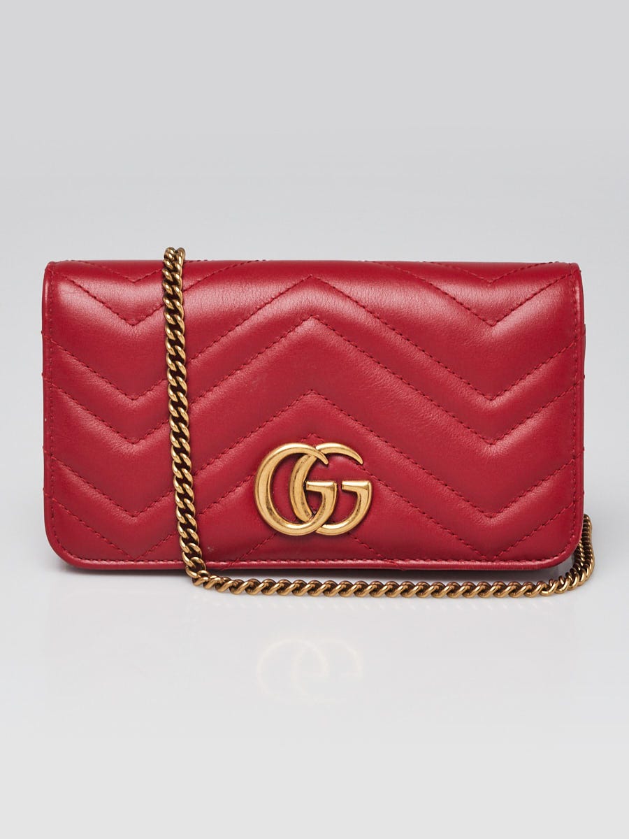 Gucci White Quilted Leather GG Marmont Mini Shoulder Bag - Yoogi's