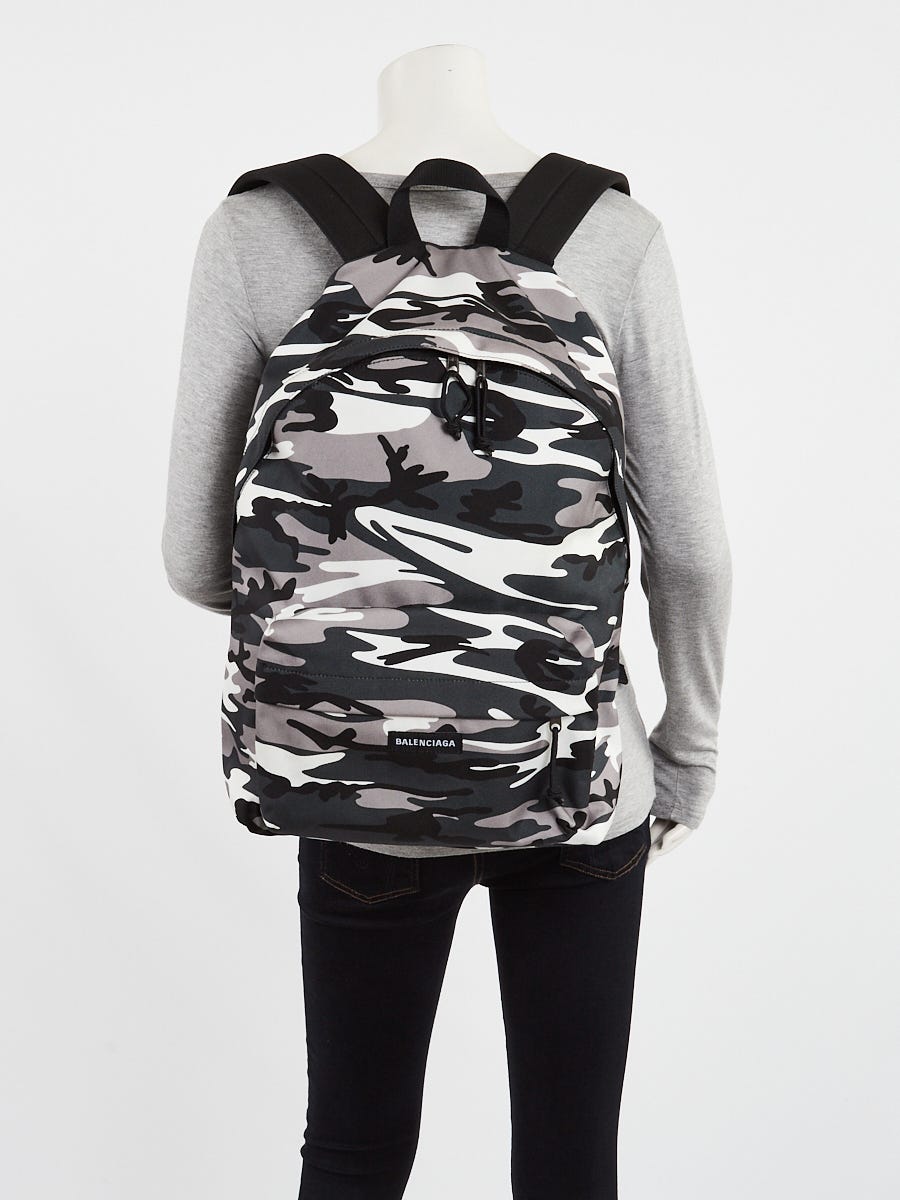 Black and best sale white camo backpack