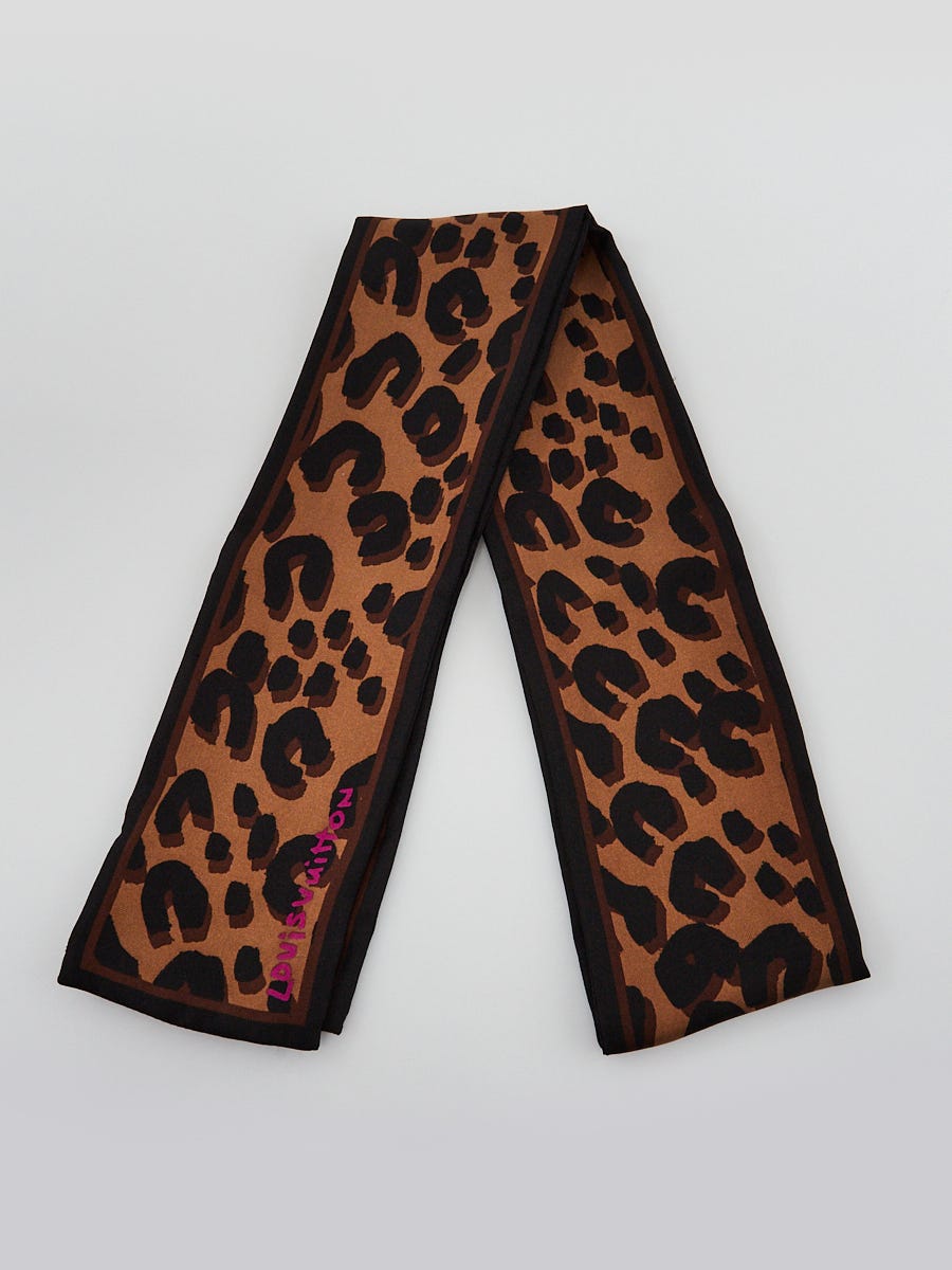 vuitton silk leopard