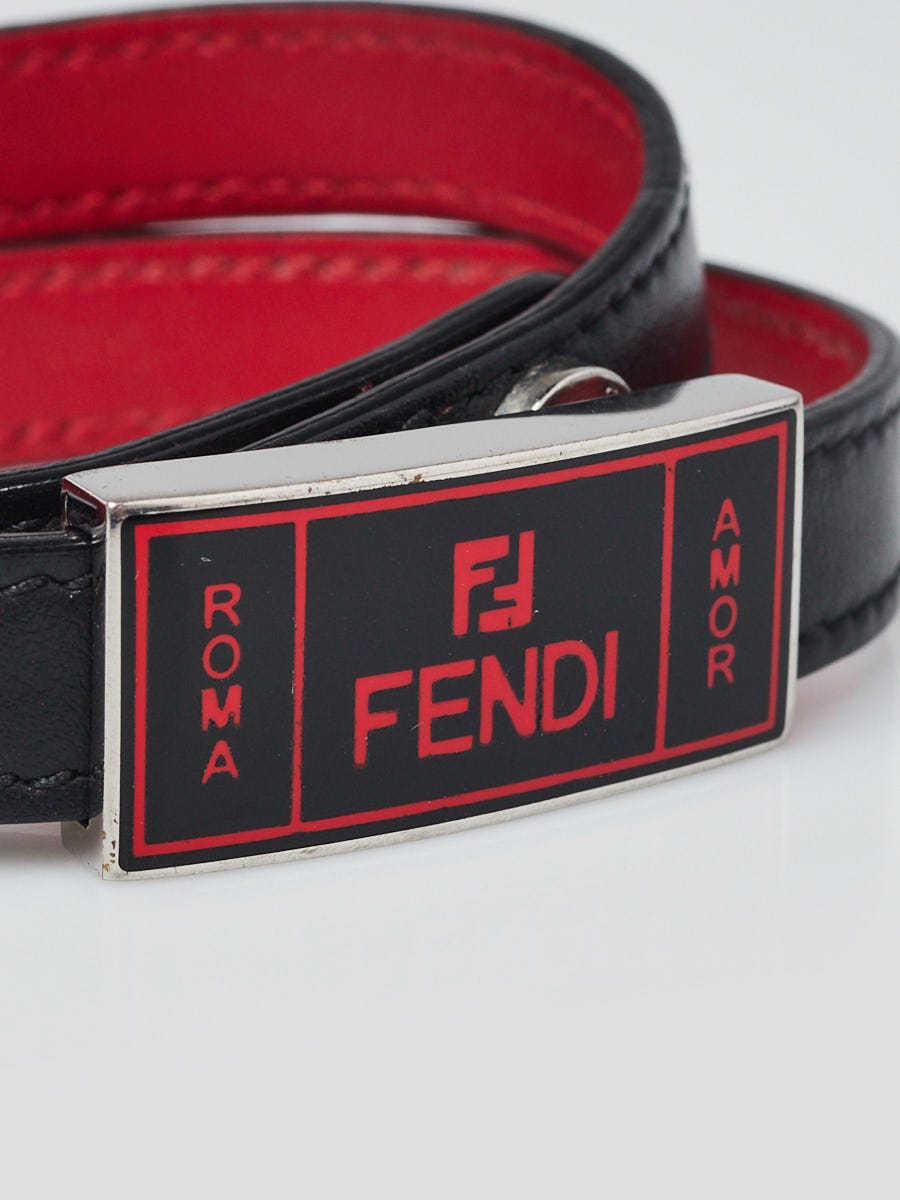 Red and shop black fendi belt