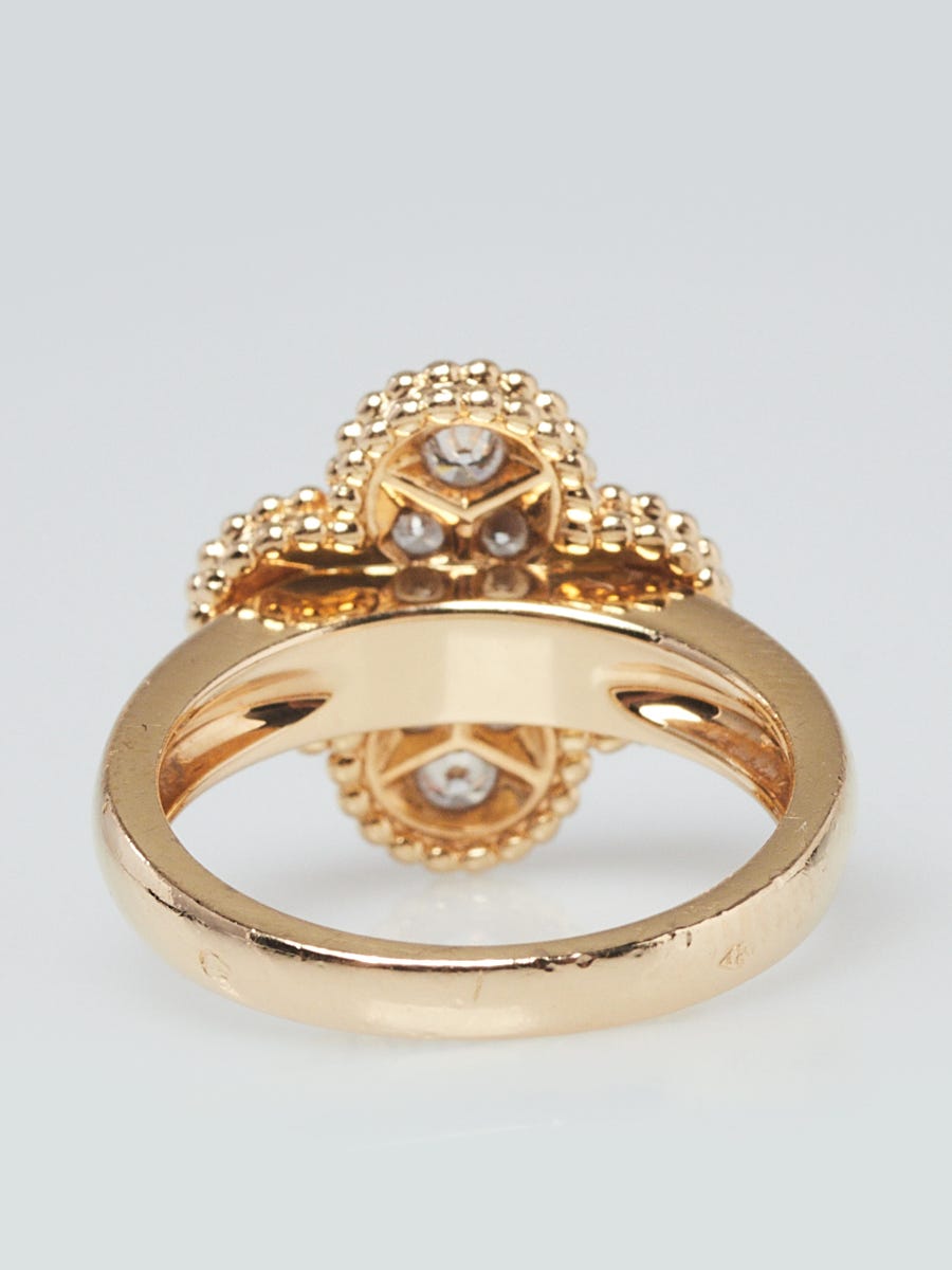 Van Cleef & Arpels Ring Vintage Alhambra Ring size 6.5 K18YG