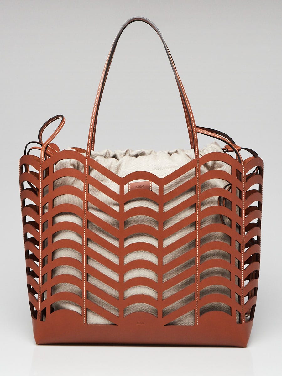 Tod's - Medium Leather & Canvas Double Up Shopping Bag