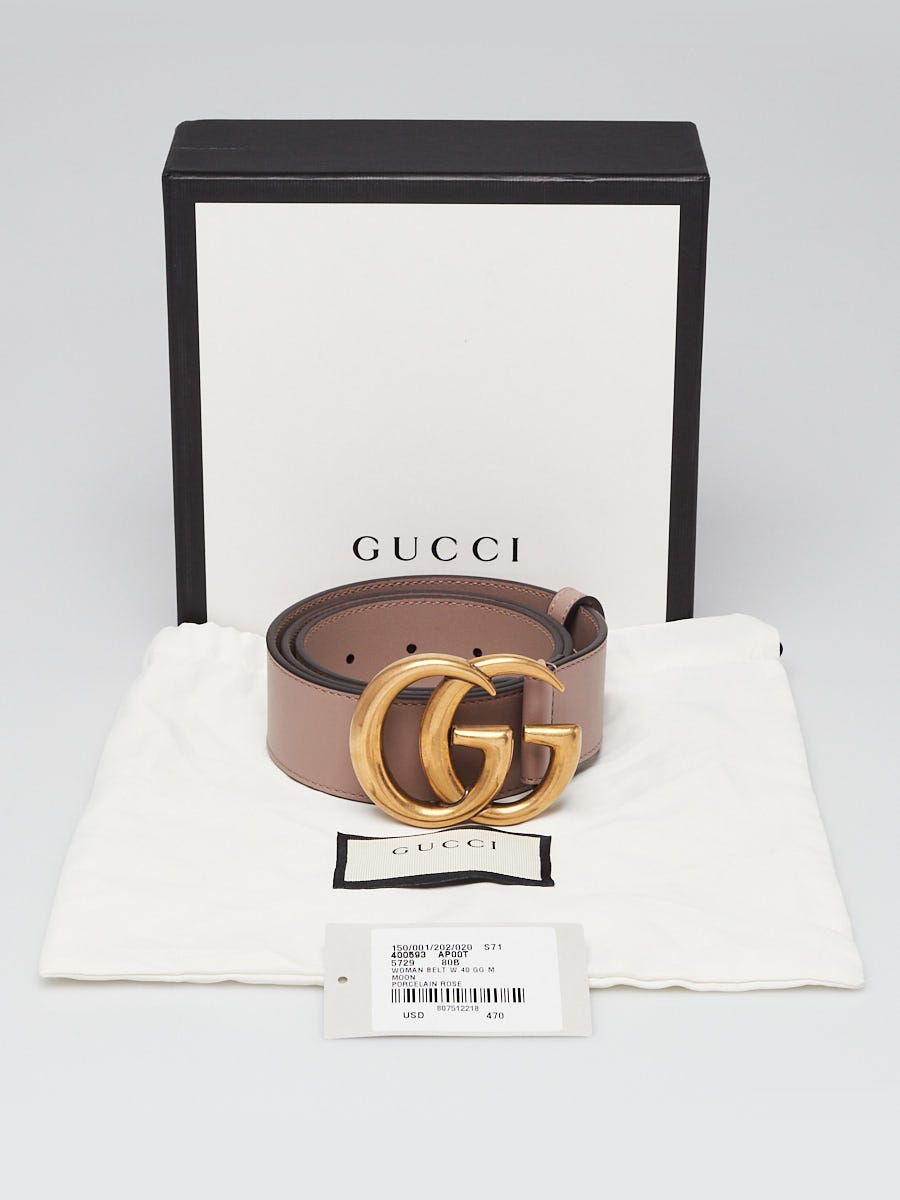 Gucci belt porcelain rose deals