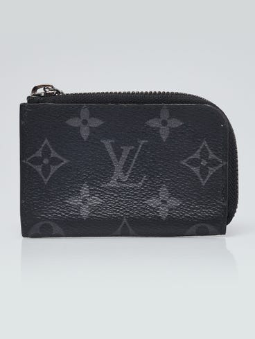 Louis Vuitton Monogram Eclipse Porte Monnaie Jour Zip Coin Purse