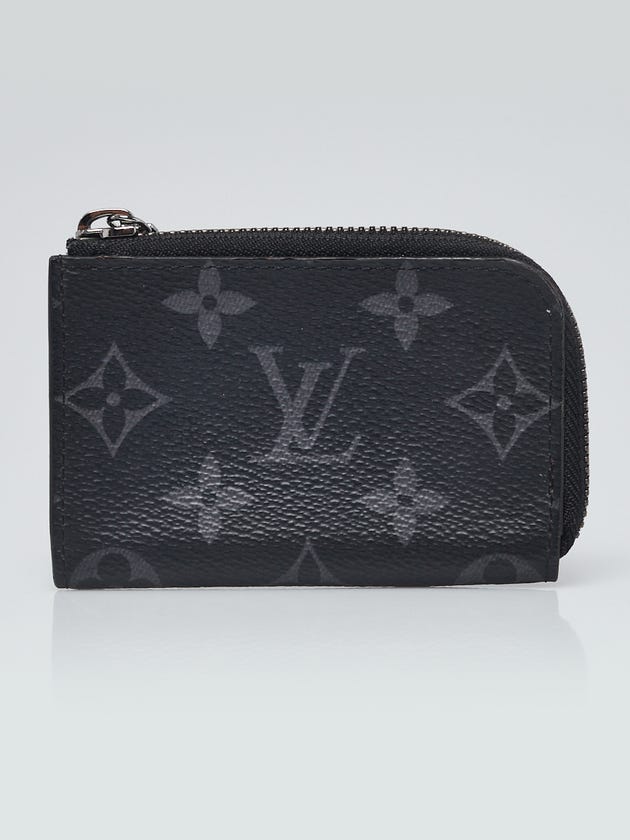 Louis Vuitton Monogram Eclipse Porte Monnaie Jour Zip Coin Purse