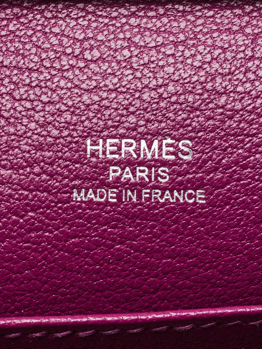 Hermes Anemone Evercolor Leather Clic-H 21 Crossbody Clutch Bag