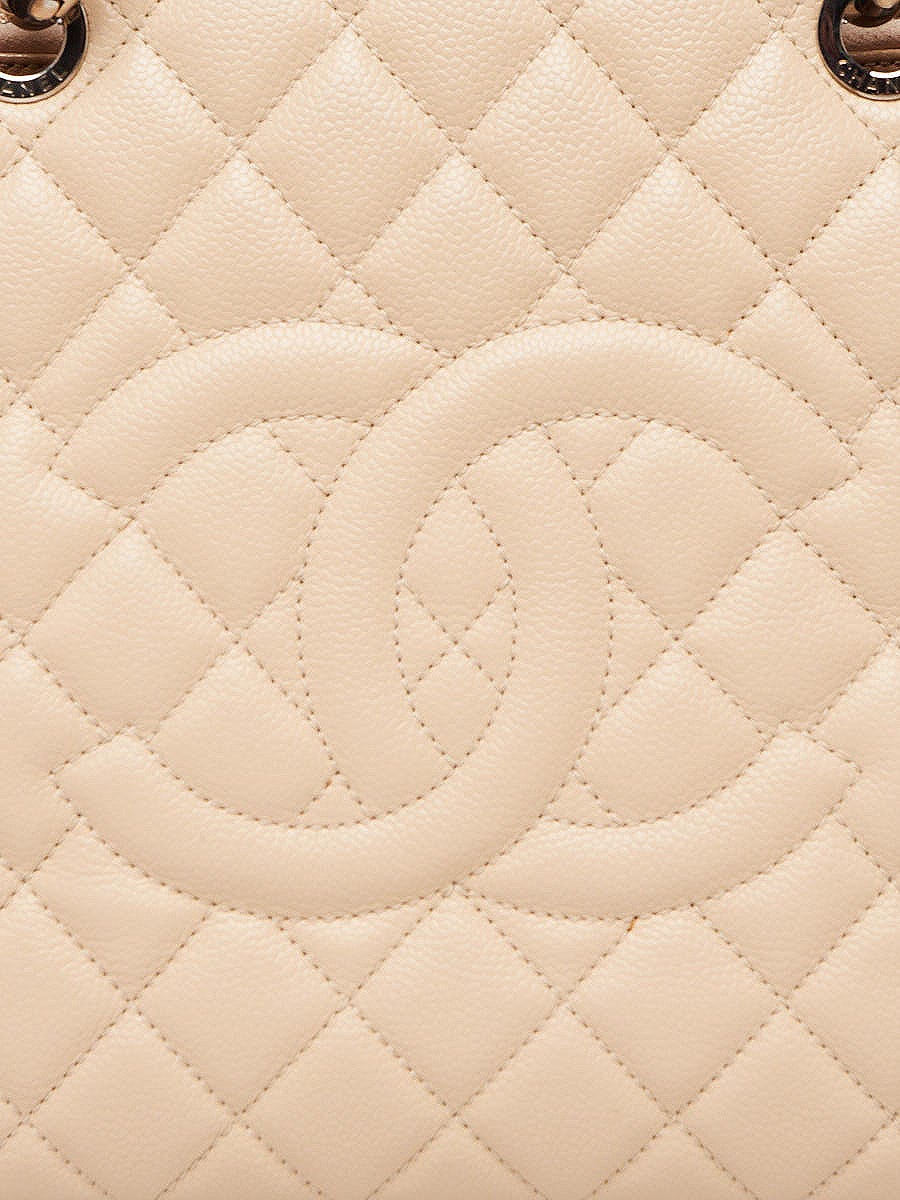 Chanel Beige Clair Quilted Caviar Leather Grand Shopping Tote Bag -  RvceShops's Closet - Alongside the Dior Saddle and Classic Double Flap  Chanel Bag