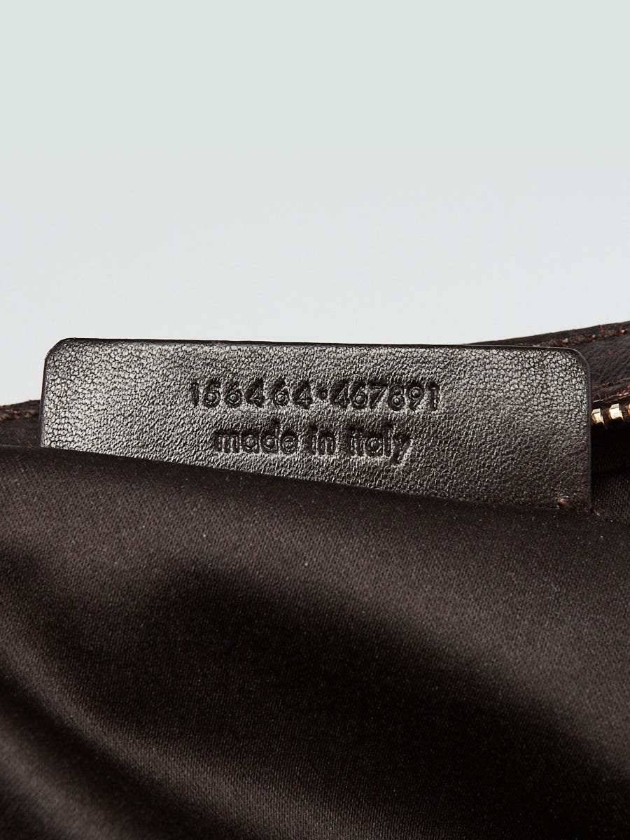 Yves Saint Laurent Dark Brown Leather Large Muse Bag | Yoogi's Closet