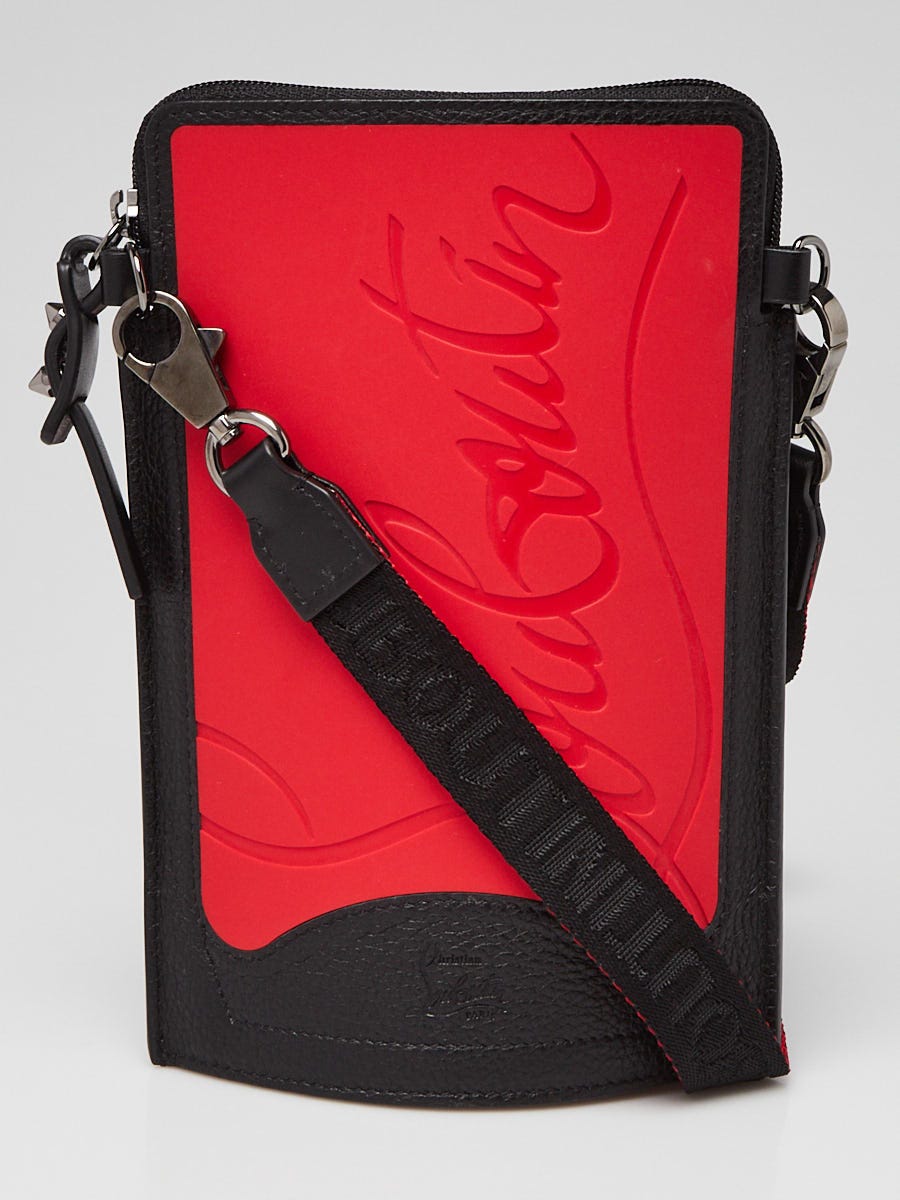 Christian Louboutin Black Leather Loubilab Sneakersole Crossbody Bag -  Yoogi's Closet