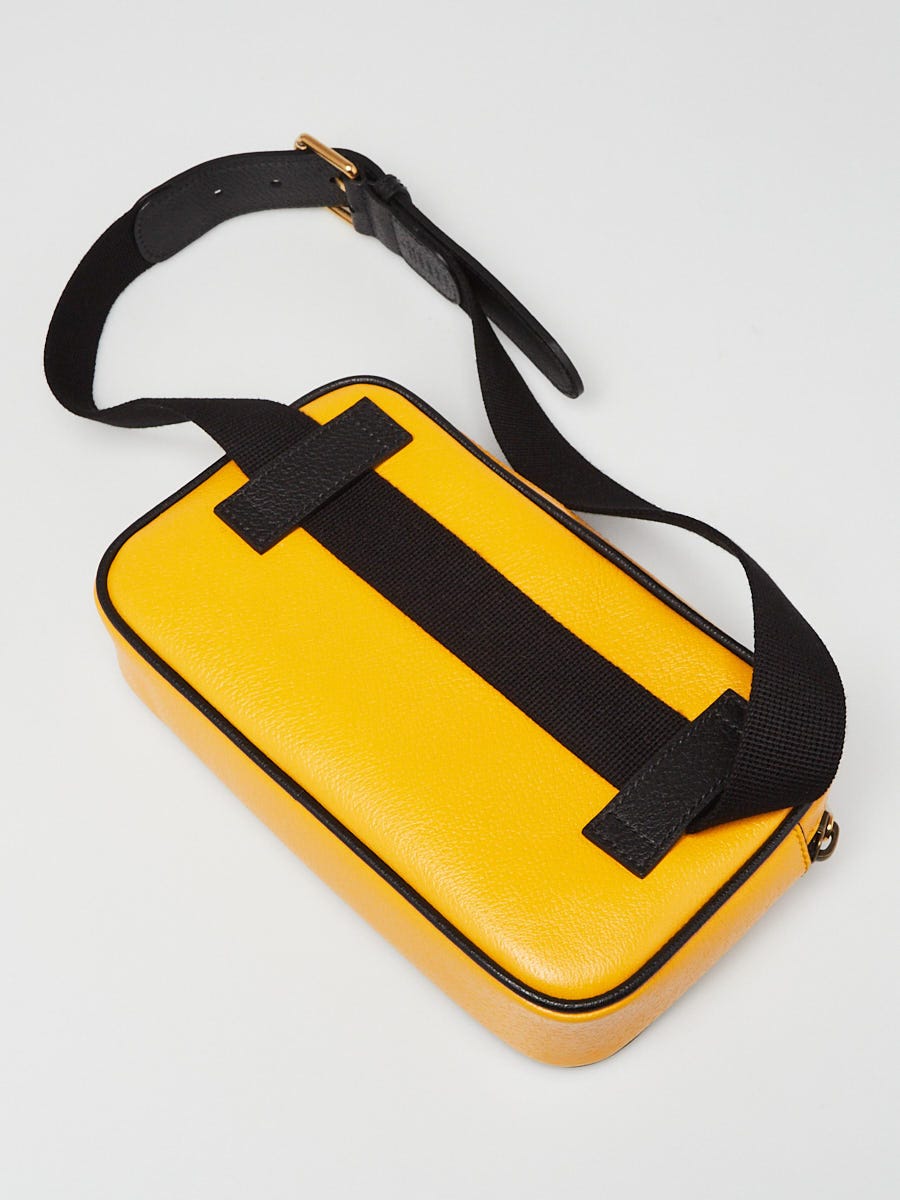 Gucci Yellow Leather Music Is Mine Belt Bag | Yoogi's Closet