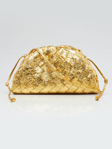 Mini pouch gold bottega Clearance