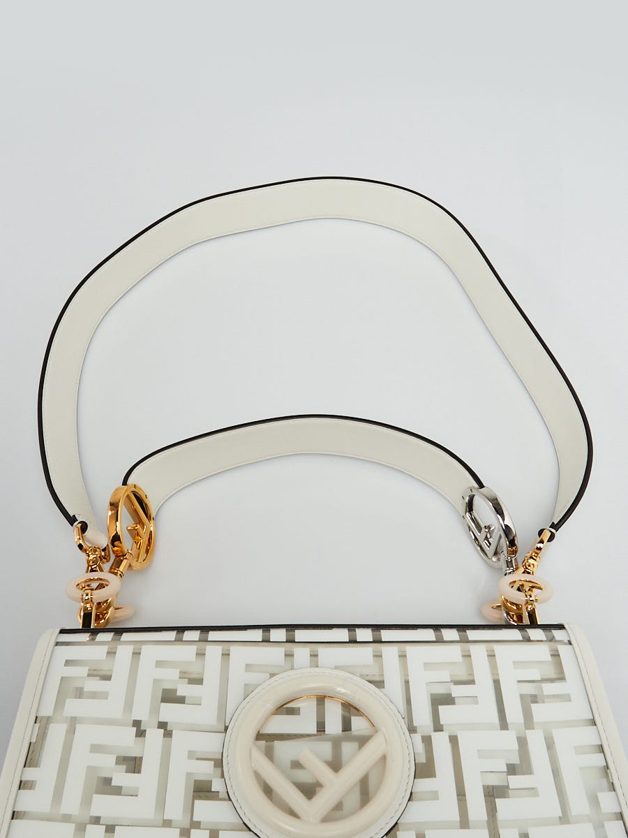 Fendi white discount clear bag