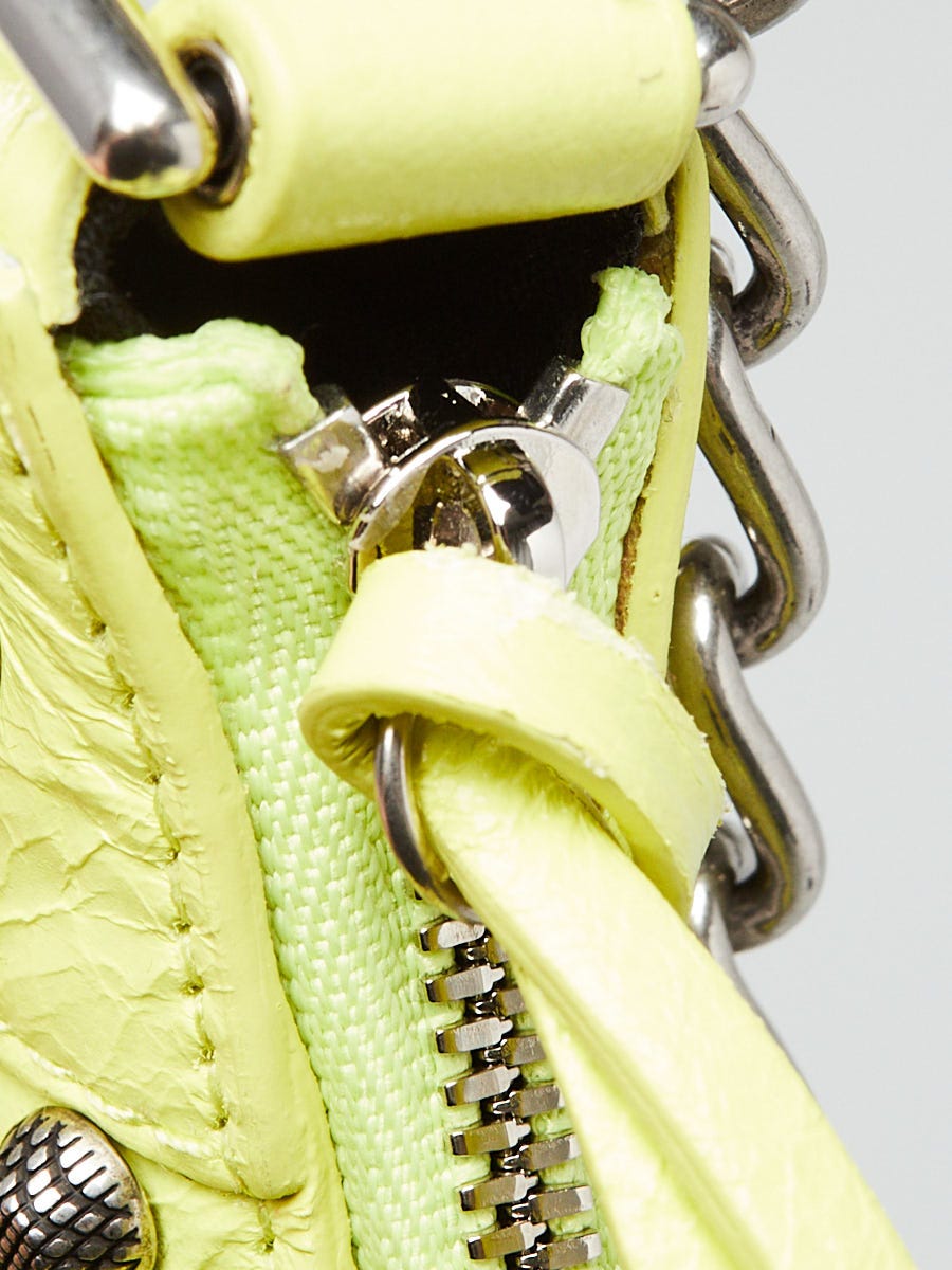 Neon yellow mini bag shop