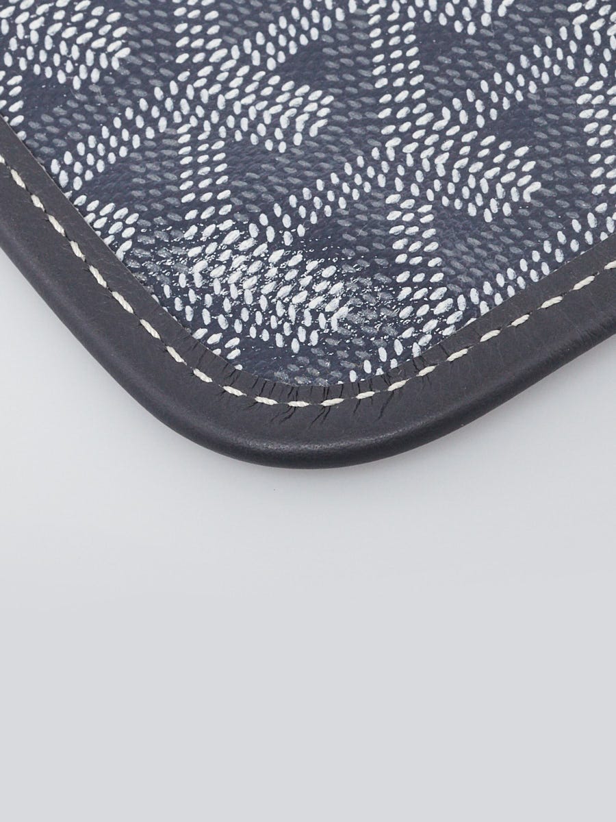 Goyard ポートフォリオの中身の紙 Goyard Grey Goyardine Canvas And Chevroches Calfskin Saint