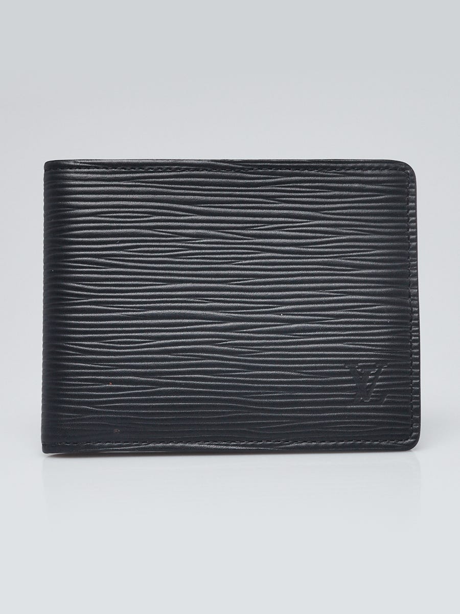 Louis Vuitton Black Epi LEather Bi-Fold Slender Wallet - Yoogi's