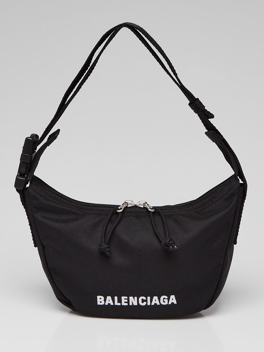 Balenciaga Wheel Sling Bag in Black