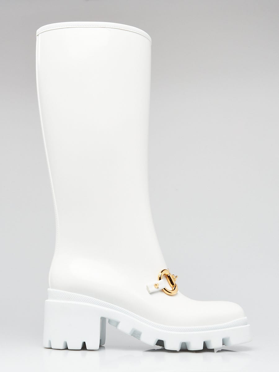 Gucci Rubber Rain Boots, $335, Saks Fifth Avenue