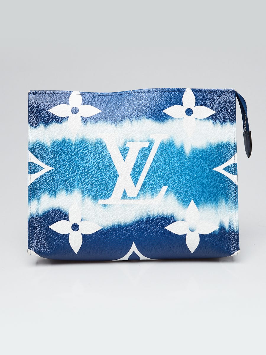 Louis Vuitton Limited Edition Blue Monogram Giant Canvas Escale Poche  Toilette 26 Cosmetic Pouch - Yoogi's Closet