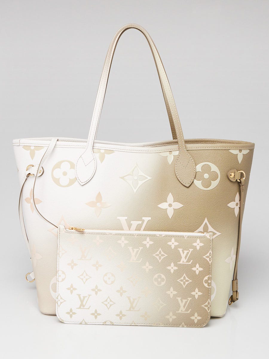 Louis Vuitton Neverfull MM Sunset Kaki in Coated Canvas with Gold