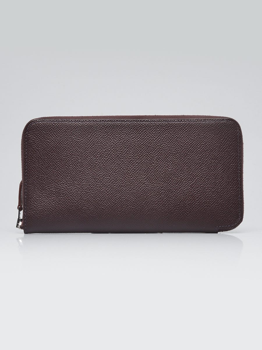 Ebene Epsom Leather Silk'In Long Wallet