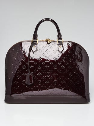 Louis Vuitton Lilas Monogram Vernis Alma BB Bag - Yoogi's Closet
