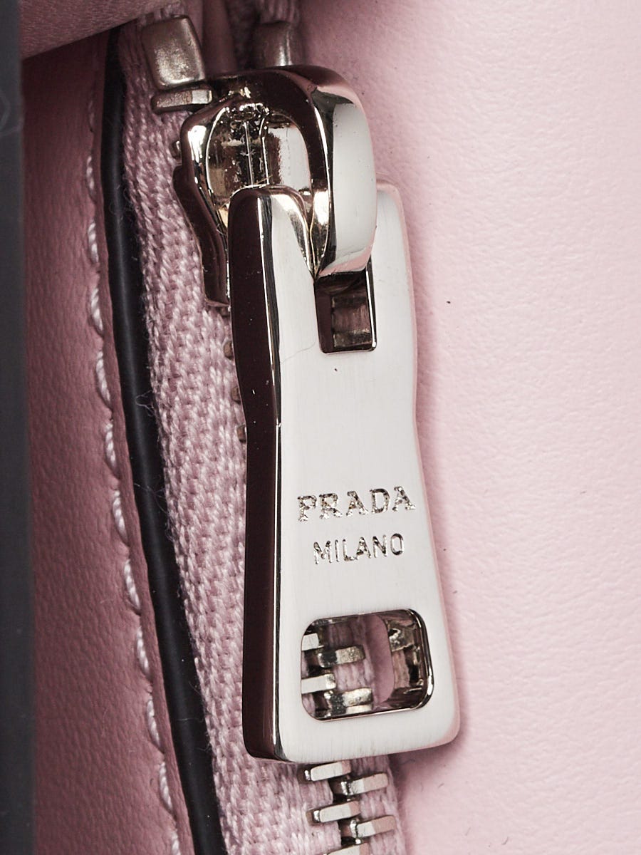 Prada Alabastro Spazzolato Leather Chain-Link Crossbody Bag 1BD307