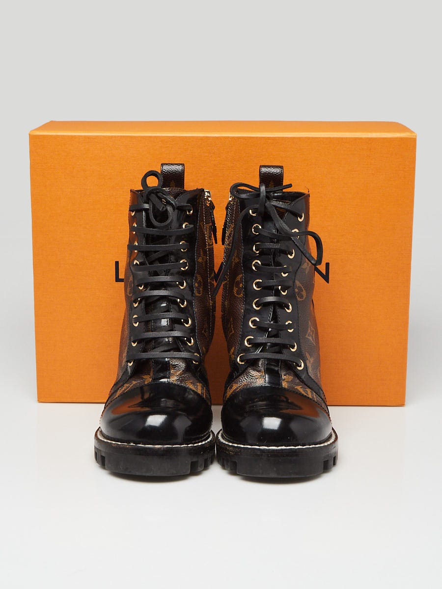 Louis Vuitton Authenticated Leather Ankle Boots