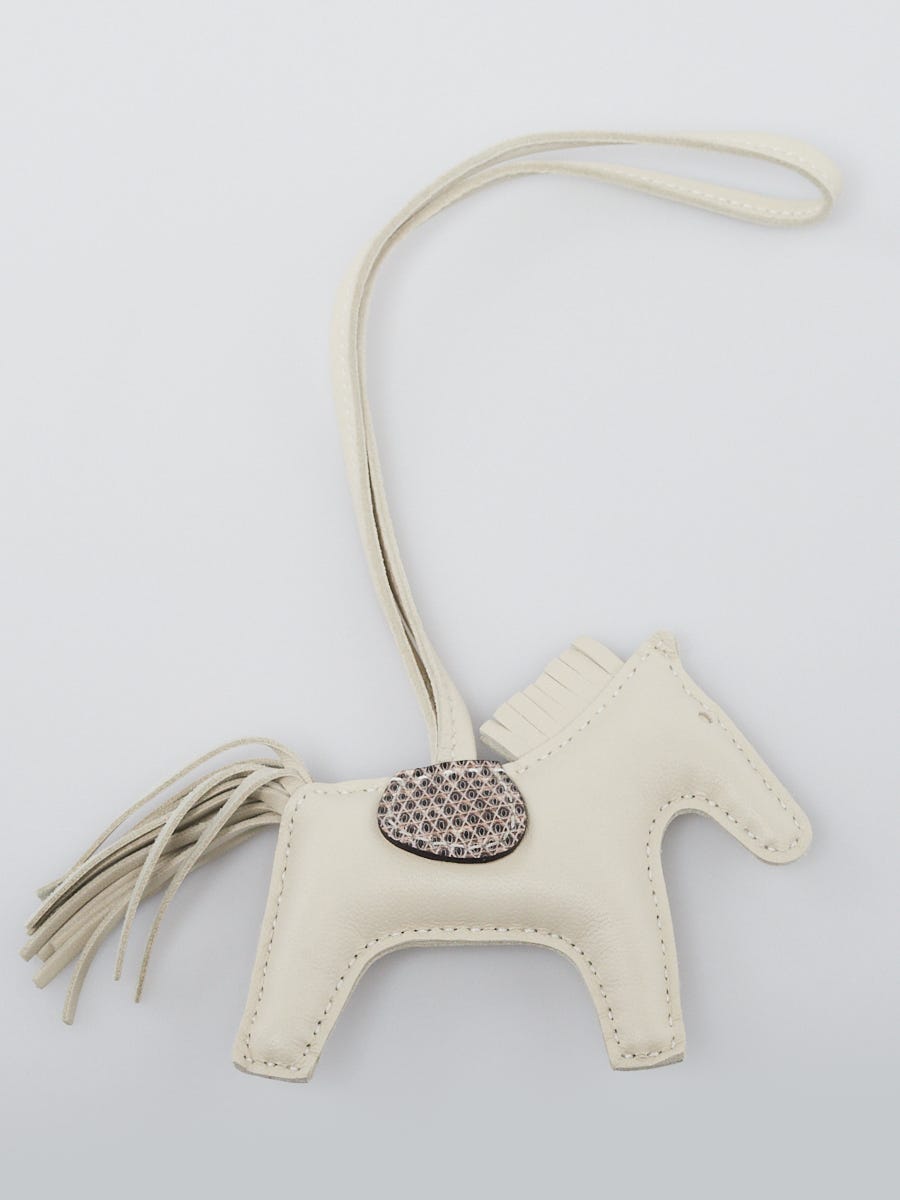 Hermes Craie Grigri Horse Rodeo Bag Charm PM