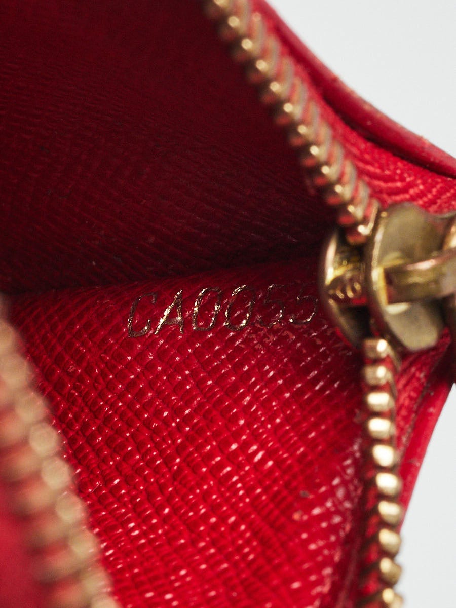 Louis Vuitton, Bags, Louis Vuitton Red Epi Leather Zippy Wallet