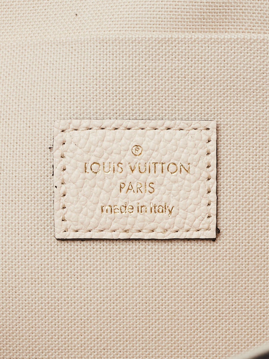 Limited Edition Cream/Saffron Giant Monogram Empreinte Leather by The Pool Felicie Pochette Bag
